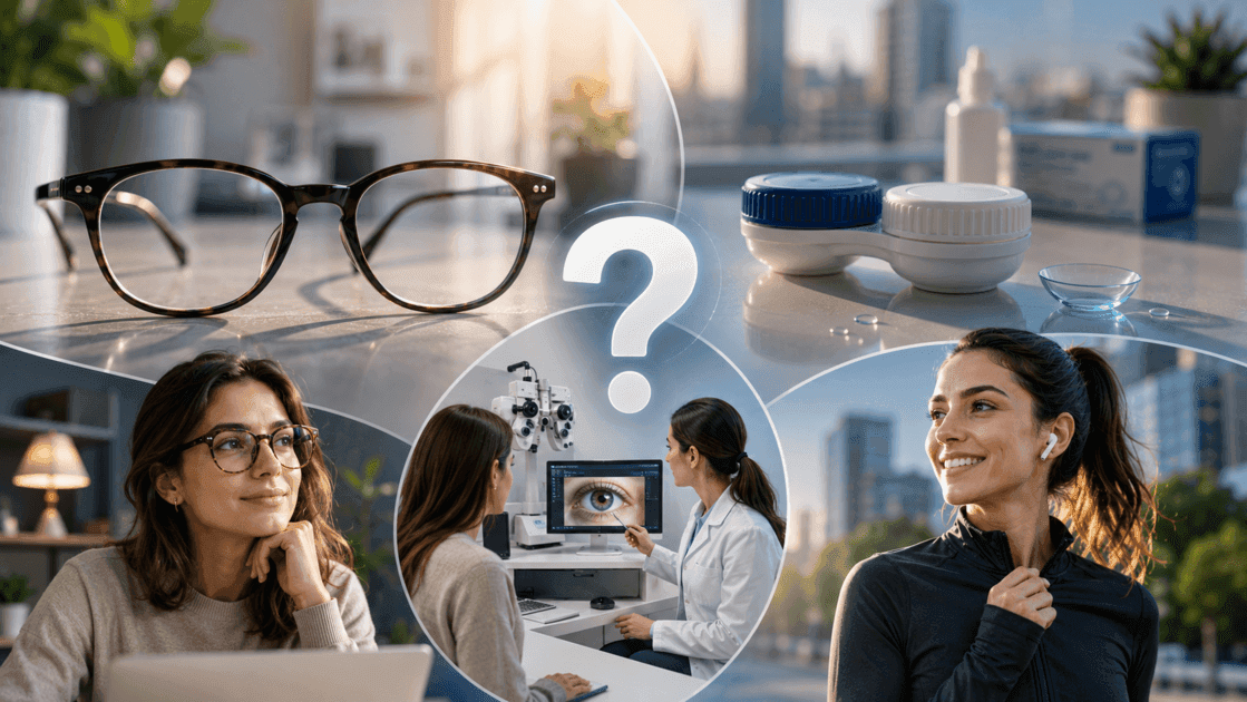 Óculos ou lentes de contacto? A melhor escolha depende da sua vida
